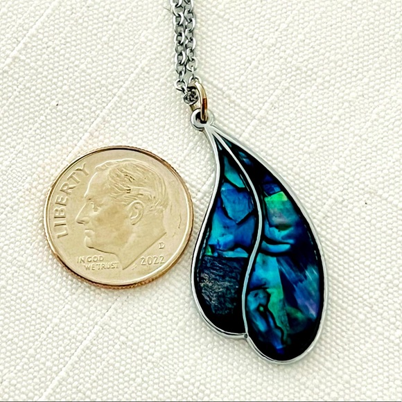 🫒🫒LAST CALL🫒🫒 Abalone Necklace / Vintage / Host Pick - Picture 4 of 7